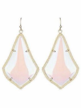 Kendra Scott Iridescent Earrings with Gold Trim